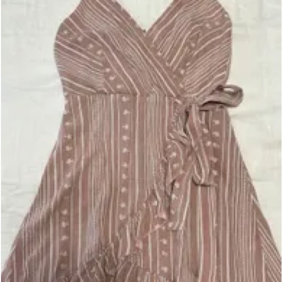 157.  Alter'd State faux wrap boho mini dress size M - Picture 2 of 8